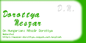 dorottya meszar business card